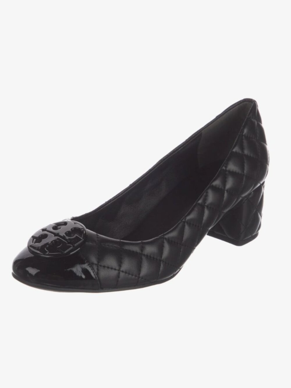 Tory Burch Leather Tweed Pattern Pumps